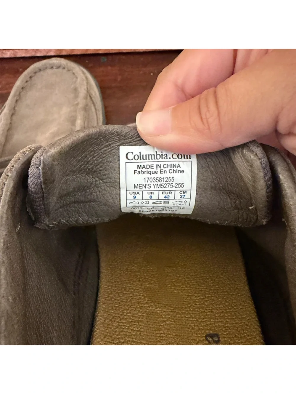Columbia Men's Brown Suede Moc Toe Comfort Hiking Loafers Shoes Size 9